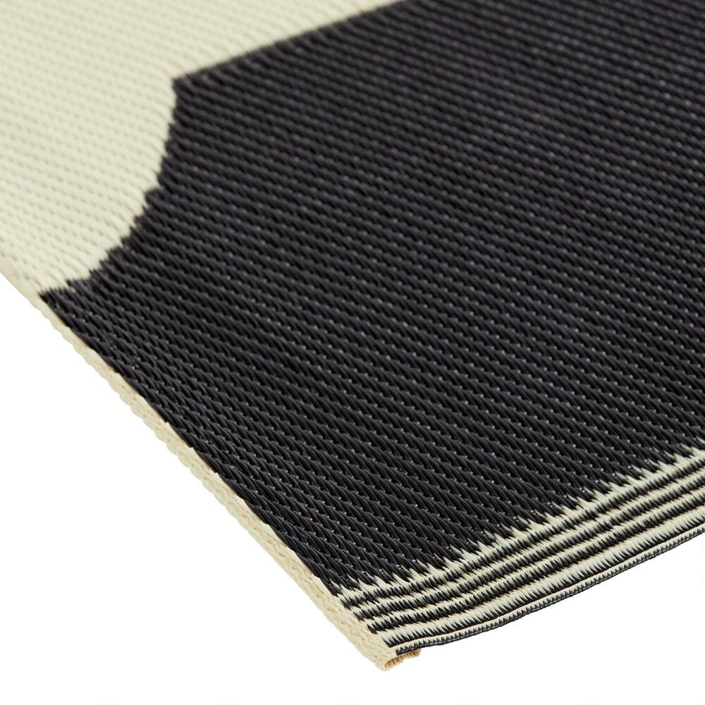 World Market Rio Black Mod Tile Reversible Indoor Outdoor Floor Mat - Image 3