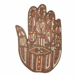 World Market Justina Blakeney Chaya Hamsa Hand Shaped Wool Area Rug