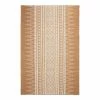 World Market Bali Terracotta and White Ikat Reversible Indoor Outdoor Rug