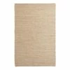 World Market Natural Woven Jute and Cotton Reversible Area Rug
