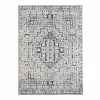 World Market Black and Ivory Persian Style Washable Area Rug