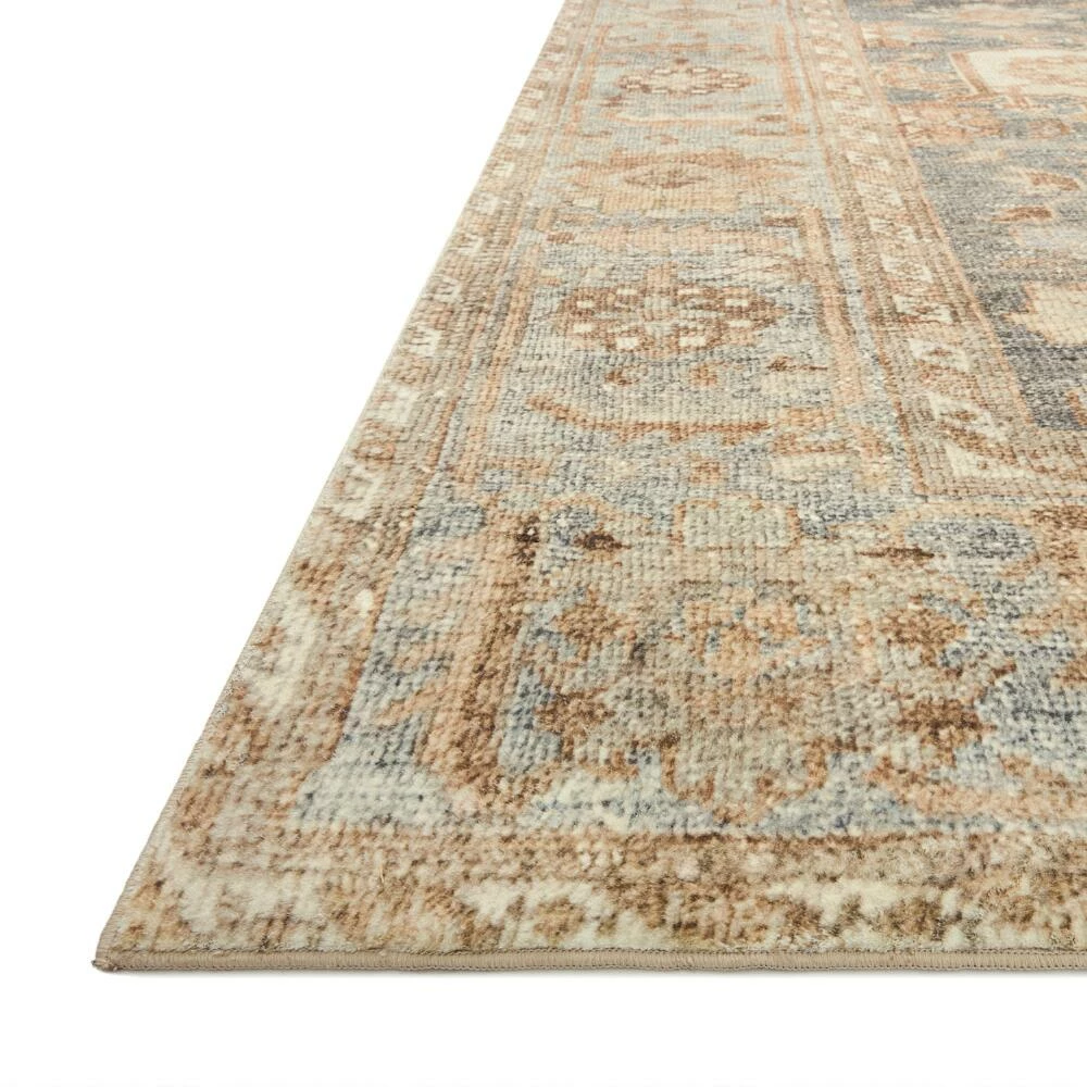 World Market Everly Blue And Tan Persian Style Area Rug - Image 4