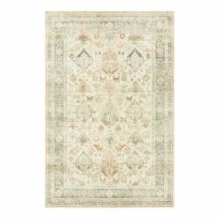 World Market Kai Light Green Distressed Gabbeh Style Area Rug