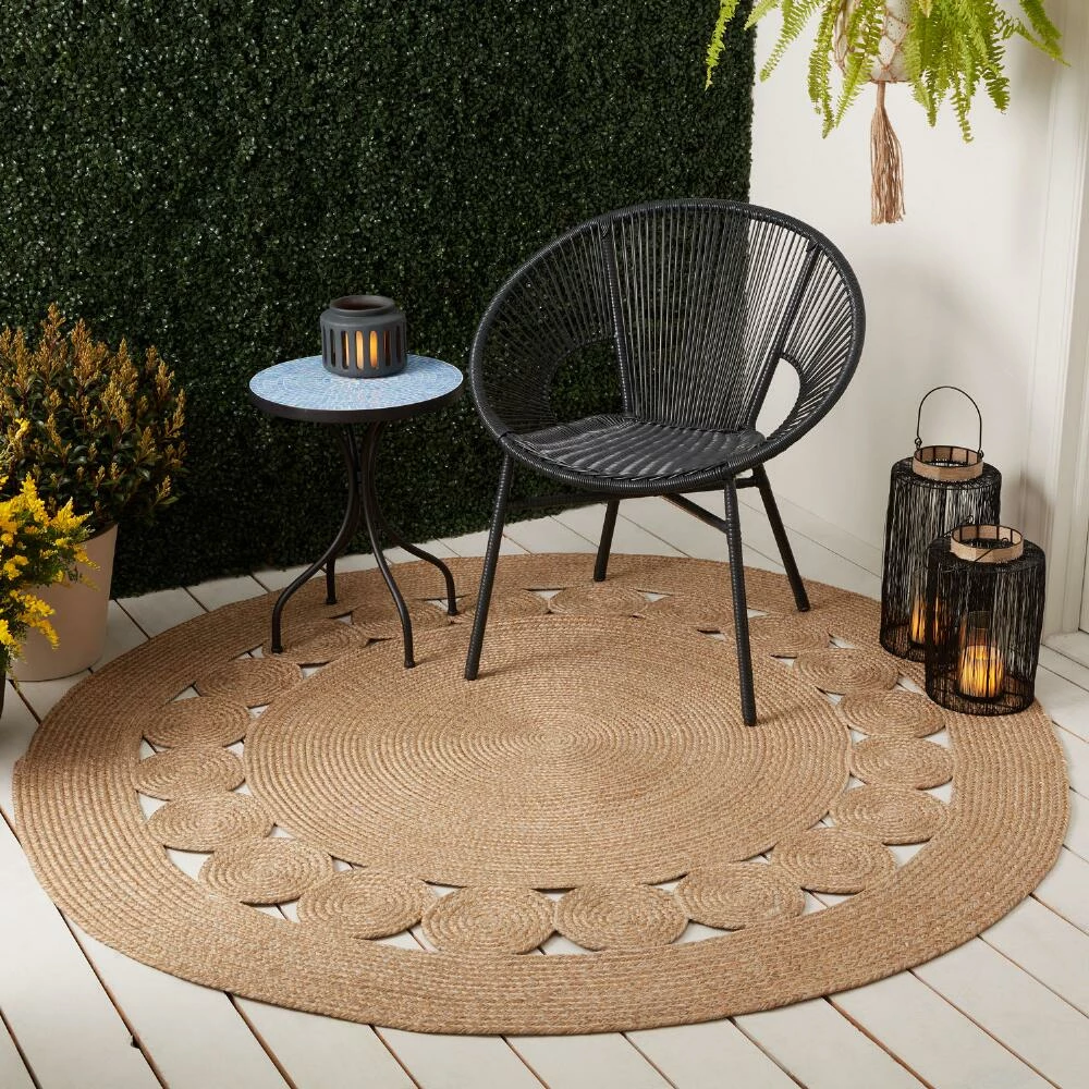 World Market Natural Handwoven Indoor Outdoor Rug - Image 2