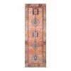 World Market Izmir Coral And Blue Persian Style Floor Runner