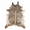 World Market Dark Brindle Printed Faux Cowhide Area Rug