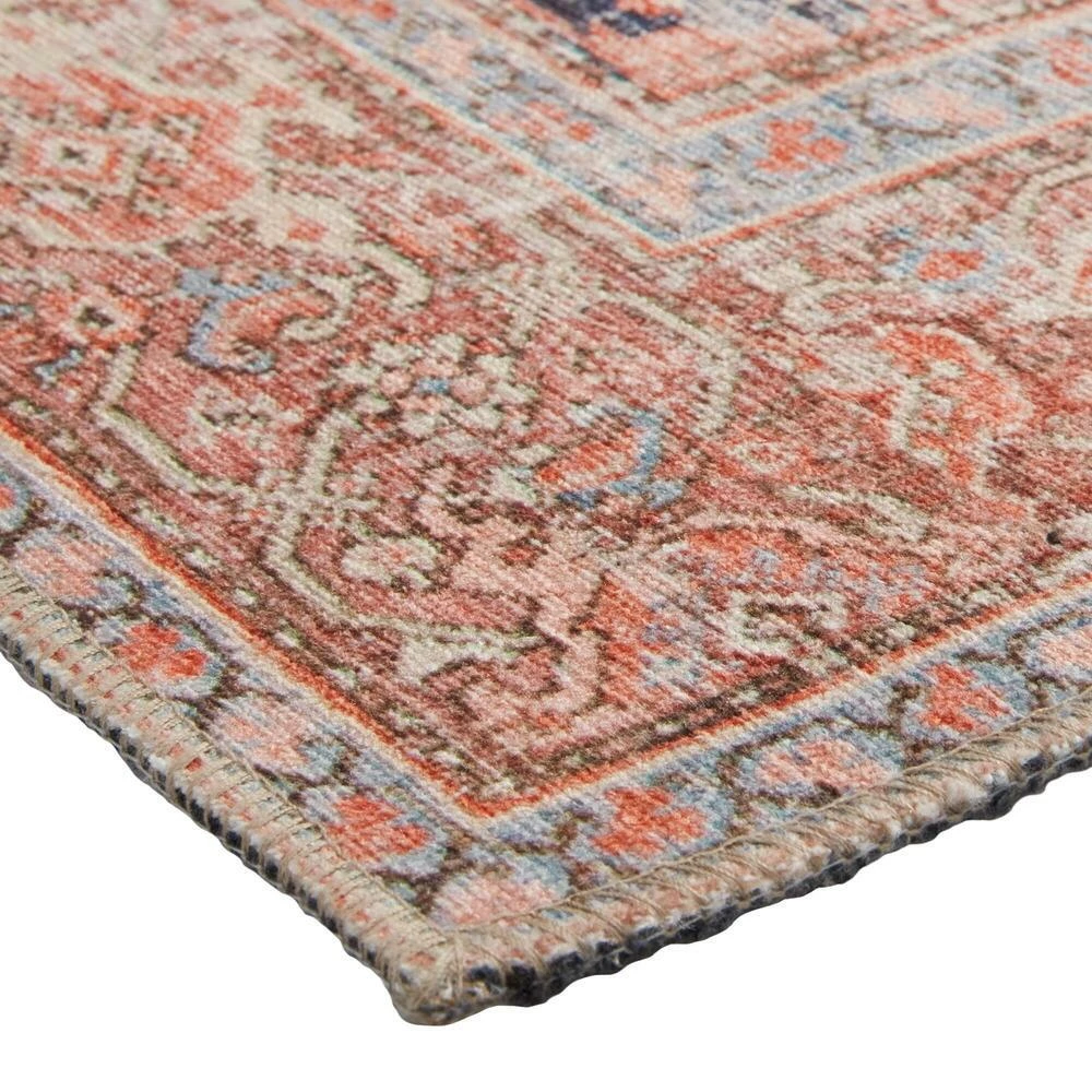 World Market Izmir Black And Rust Persian Style Floor Runner - Image 3