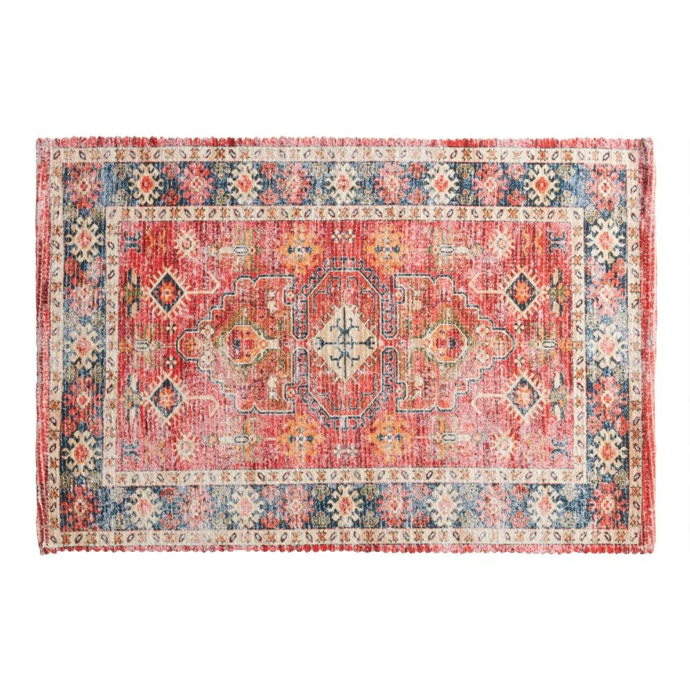World Market Alaina Multicolor Persian Style Rug Print Bath Mat