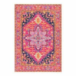 World Market Pink Alessia Area Rug