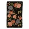 World Market Black and Blush Floral Tufted Area Rug