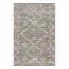 World Market Gray and Ivory Flatweave Jute Rabat Area Rug