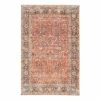 World Market Blue And Orange Floral Loma Area Rug