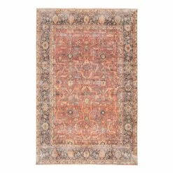 World Market Blue And Orange Floral Loma Area Rug