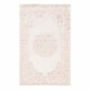 World Market Pale Pink And White Medallion Hasna Area Rug