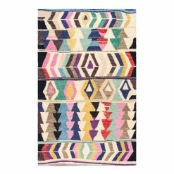 World Market Multicolor Abstract Wool Kenzi Area Rug
