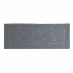 World Market Oversized Gray Woven Bath Mat