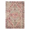 World Market Aqua and Pink Geometric Medallion Nadine Area Rug