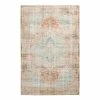 World Market Terracotta and Aqua Persian Style Gabriela Area Rug