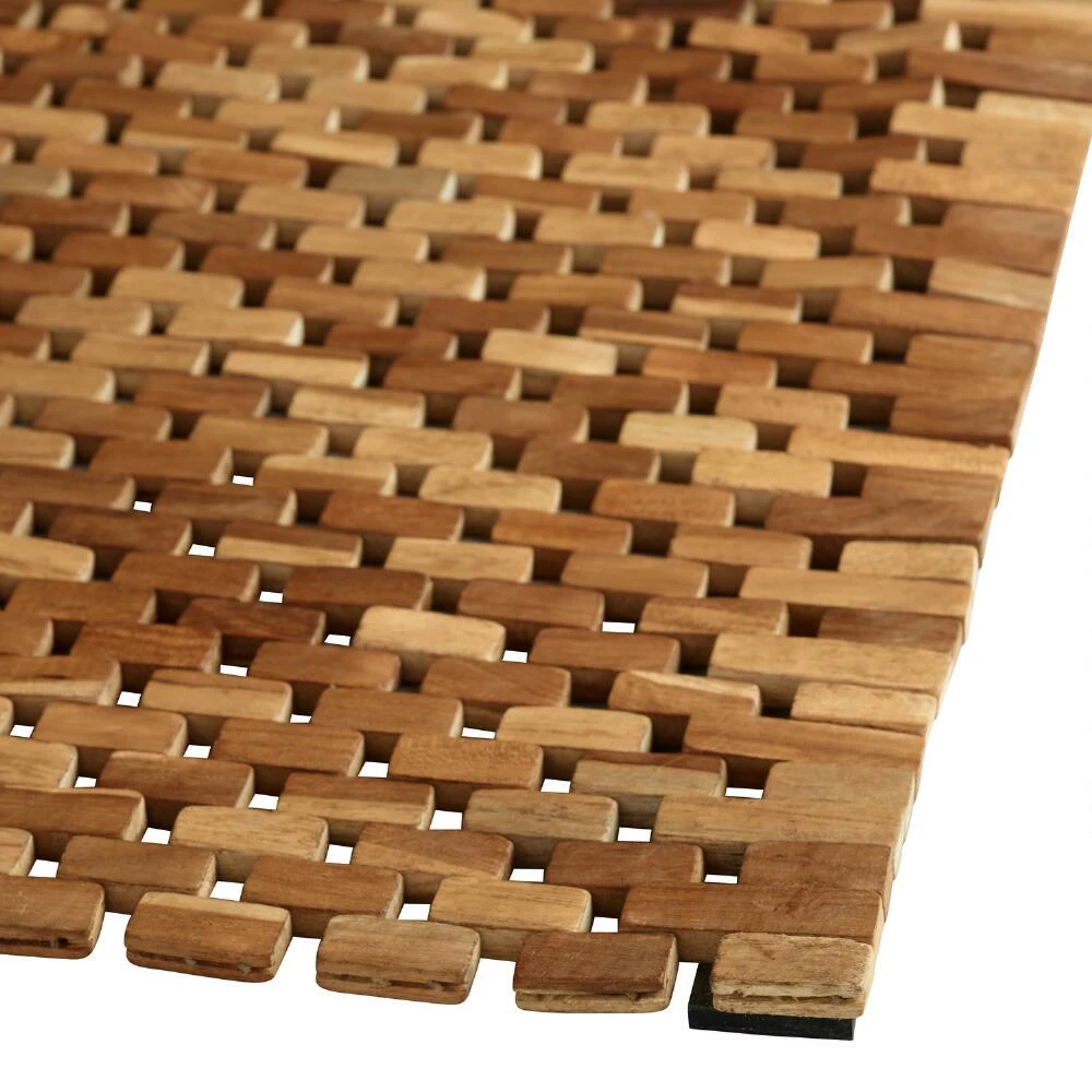 World Market Teak Wood Bath Mat - Image 2