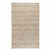 World Market Tan Geometric Stripe Flatweave Jute Rancho Area Rug