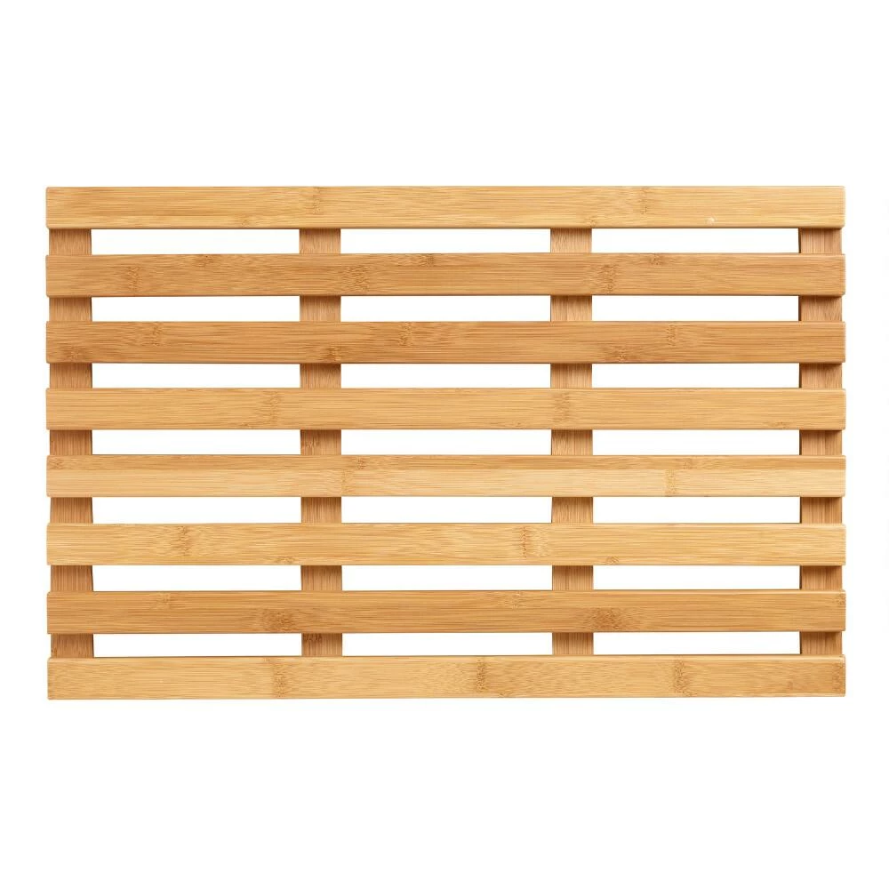 World Market Bamboo Bath Mat