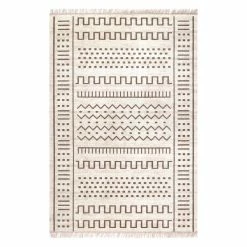 World Market Beige And Ivory Geo Luxor Indoor Outdoor Rug