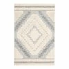World Market Gray and Cream Geometric Hilo Indoor Outdoor Rug