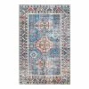 World Market Blue Flatwoven Jute Blend Ariella Area Rug