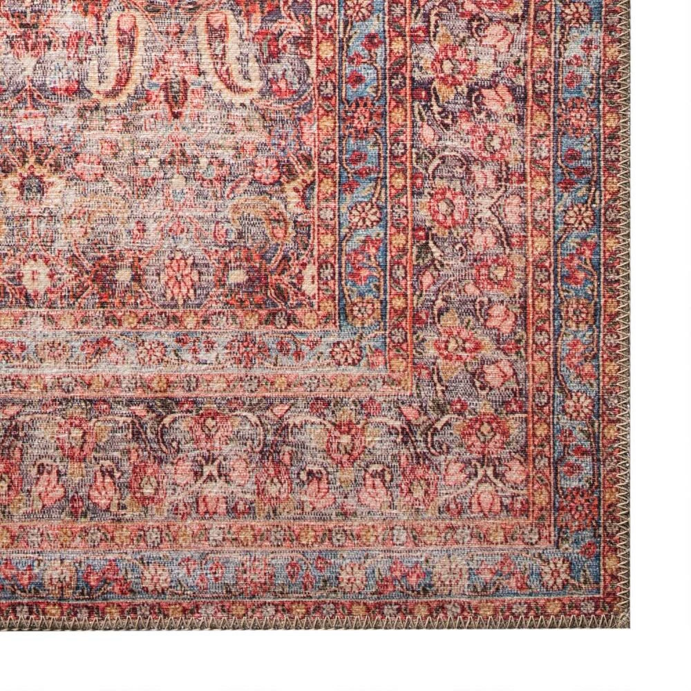 World Market Eggplant and Crimson Distressed Pepper Area Rug - Image 2