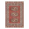 World Market Red and Yellow Medallion Lima Indoor Outdoor Rug