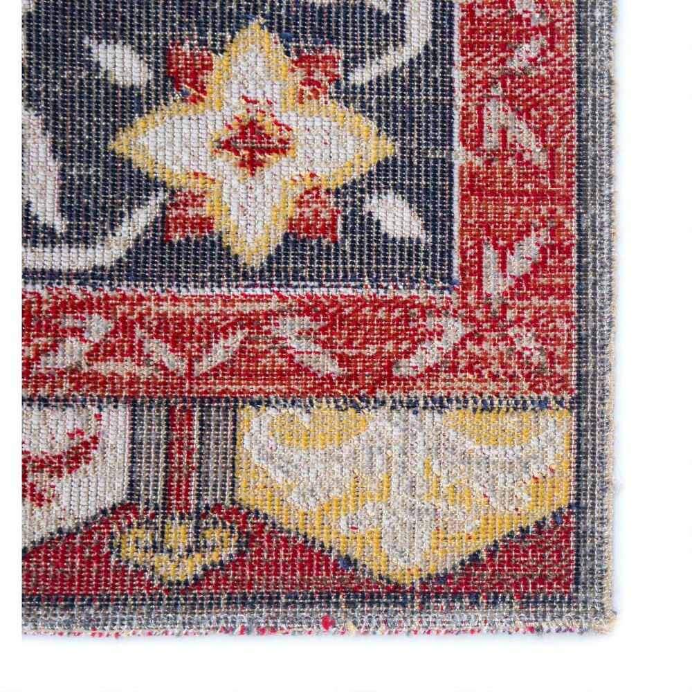World Market Red and Yellow Medallion Lima Indoor Outdoor Rug - Image 3
