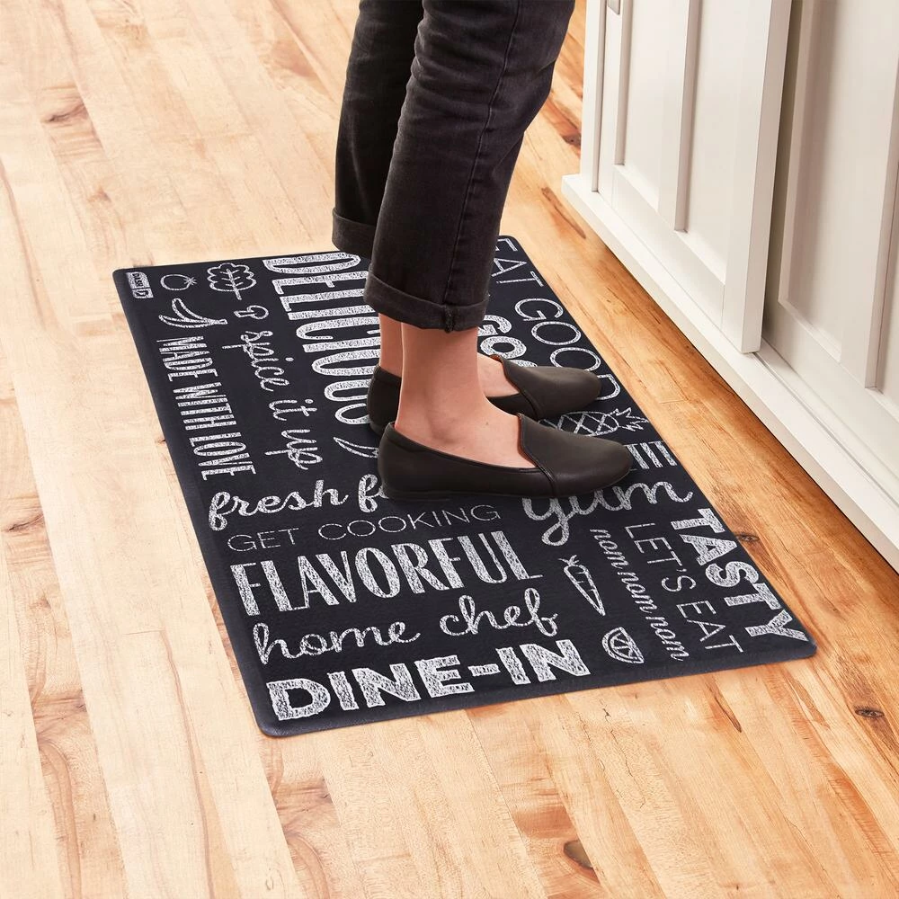 World Market Dash Wellness Mat Chalkboard Print Nonslip Floor Mat - Image 2