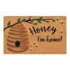 World Market Honey Beehive Coir Doormat