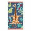 World Market Navy And Orange Giraffe Wool Area Rug