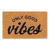 World Market Only Good Vibes Coir Doormat