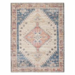 World Market Multicolor Distressed Persian Style Jute Blend Beso Area Rug