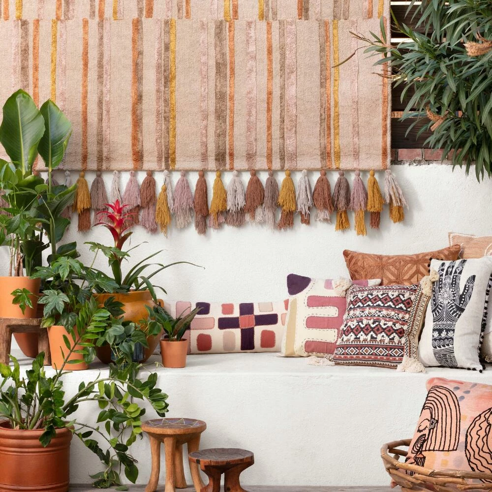 World Market Justina Blakeney Jamila Offset Stripe Wool Blend Area Rug - Image 2