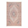 World Market Coral and Blue Clarena Area Rug
