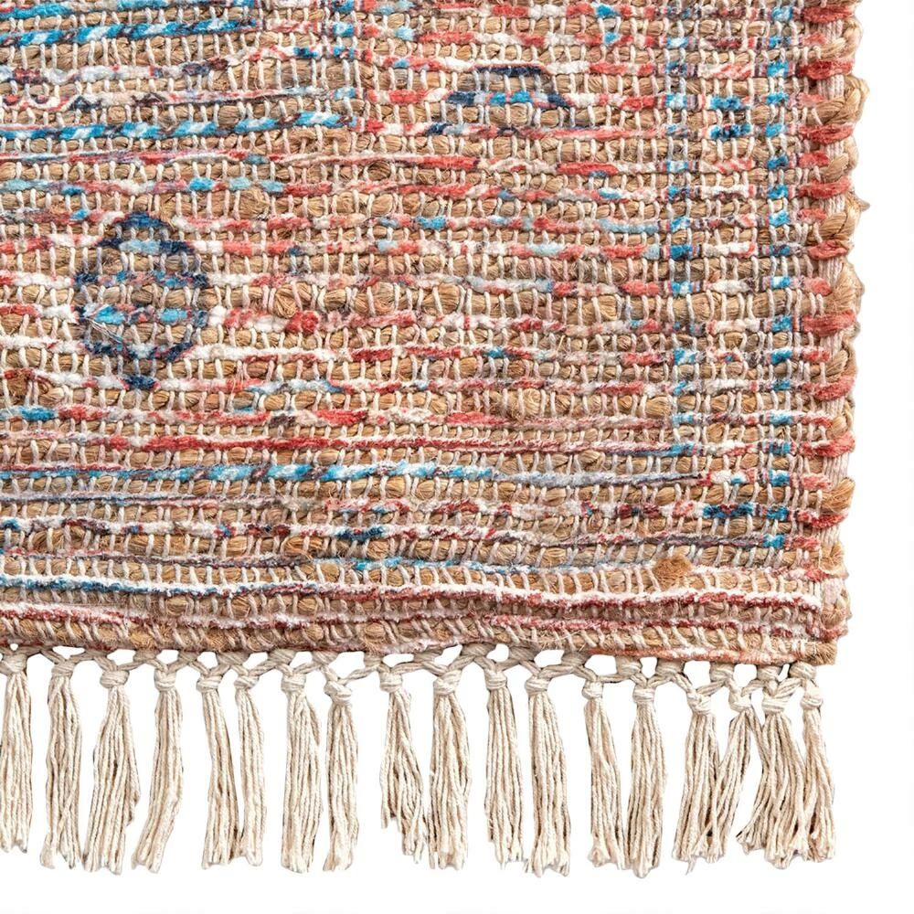 World Market Coral and Blue Clarena Area Rug - Image 2