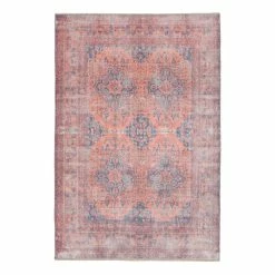 World Market Blue And Orange Medallion Nadia Area Rug