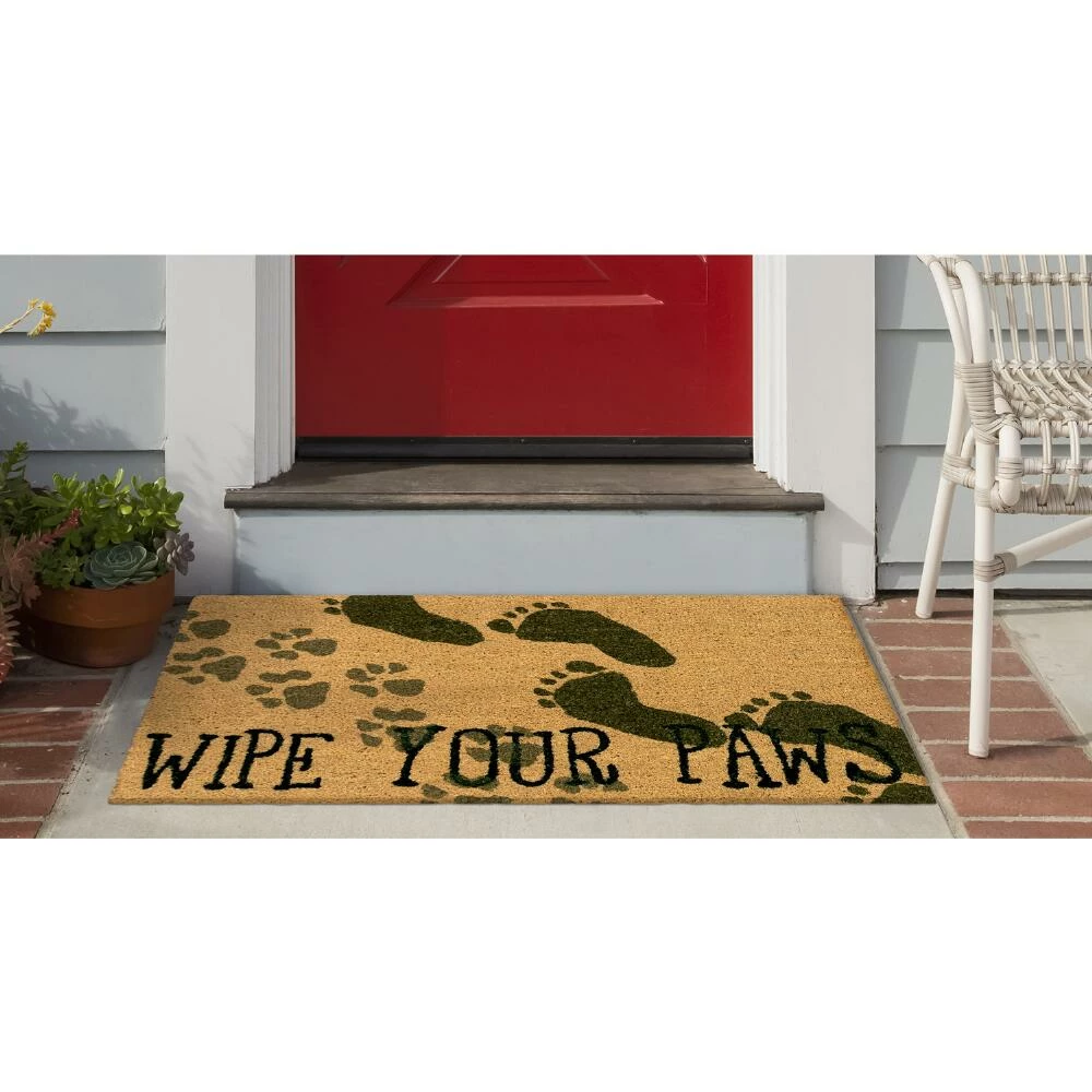 World Market Paw Tracks Coir Doormat - Image 3